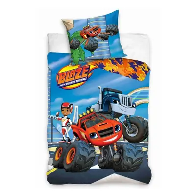 Carbotex Bavlněné povlečení 140x200 + 70x90 cm - Plamínek a Čtyřkoláci Truck Tým