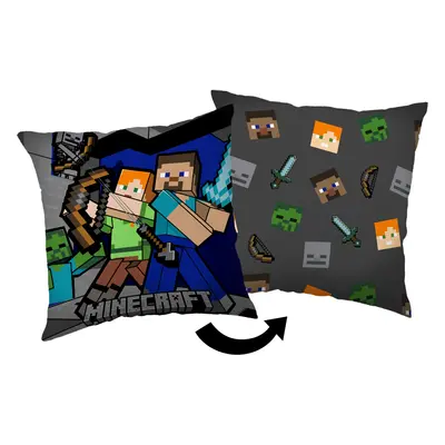 Jerry Fabrics Dekorační polštářek 40x40 cm - Minecraft Survival Mode