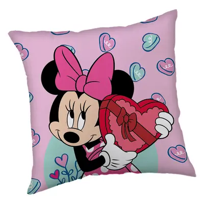 Jerry Fabrics Dekorační polštářek 40x40 cm - Minnie "Purple"