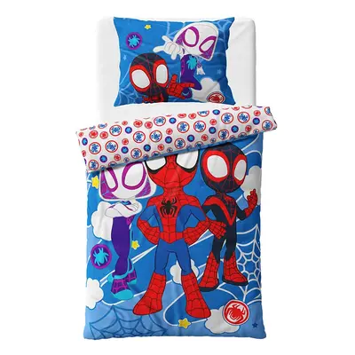 Carbotex Mikroplyšové povlečení 140x200 + 70x90 cm - Spidey Úžasní Přátelé