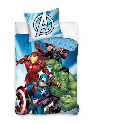 Carbotex Bavlněné povlečení 140x200 + 70x90 cm - Avengers Age of Ultron