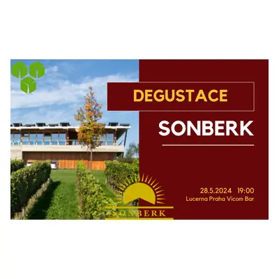 Sonberk Degustace SONBERK 28.5.2024 (pro 1 osobu) elektronický poukaz