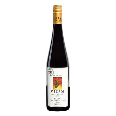 Vinařství Vican Vican Merlot moravský dub Výběr z hroznů 2022