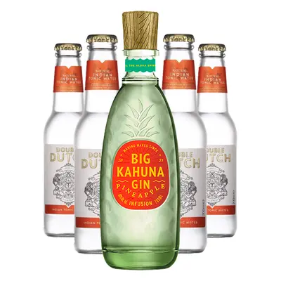 Big Kahuna Gin Big Kahuna Pineapple 0,7l 40% + 4x Double Dutch Indian Tonic 0,2l