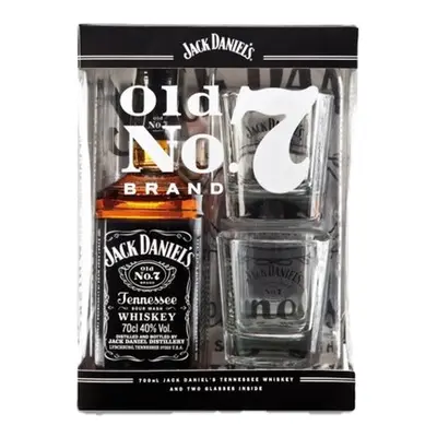 Jack Daniel´s Whisky Jack Daniel`s GB 0,7l 40% + 2skla 0,7l