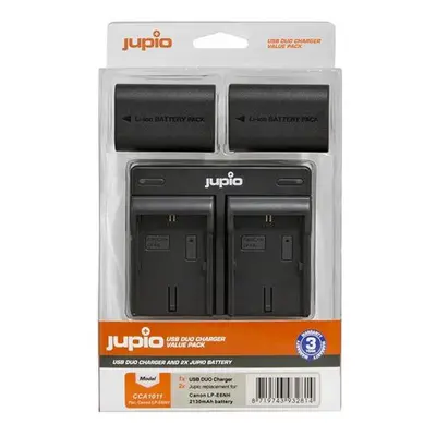 Set Jupio 2x LP-E6NH + Dual Charger pro Canon