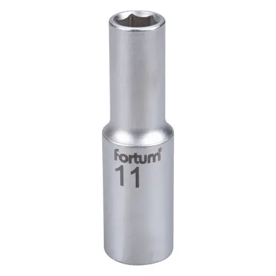 Fortum 4700511 hlavice nástrčná prodloužená 1/2", 11mm, L 77mm,