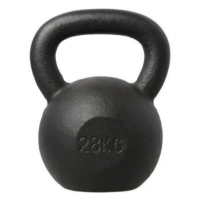 Litinový kettlebell HMS KZG28 28 kg, černý