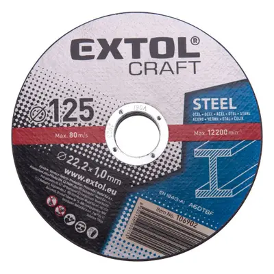 Extol Craft 106902 kotouče řezné na kov 125x1,0x22,2 mm, 5ks