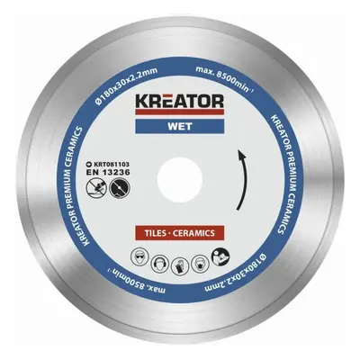 Kreator KRT081103 - Diamantový kotouč celoobvodový 180mm PREMIUM