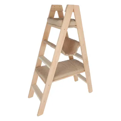 Žebřík pro kočky KERBL 80921 LADDER, 134x39,5x97cm, přírodní / béžová