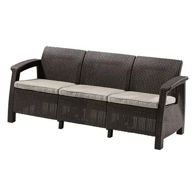 Allibert CORFU LOVE SEAT MAX - hnědá