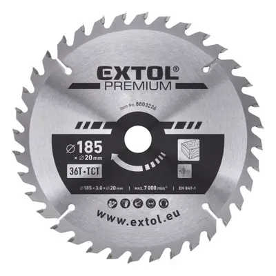 Extol Premium 8803226 kotouč pilový s SK plátky 185x2,2x20 mm, 36T