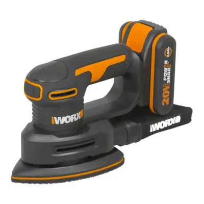 WORX WX822 - Aku vibrační bruska 20V, 1x2.0Ah - Powershare