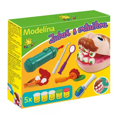 Kids World Modelína zubař s vrtačkou ZB005