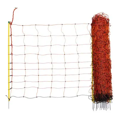 Síť pro elektrický ohradník pro ovce KERBL OVINET 108 cm x 50 m / 1 hrot, oranžová