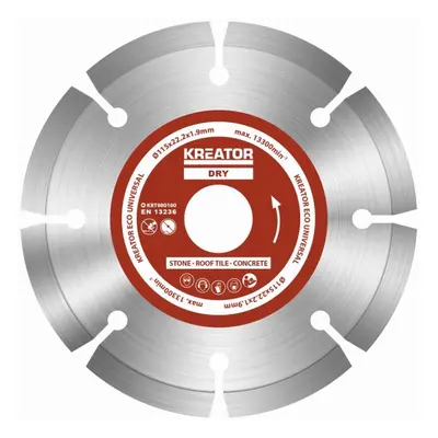 Kreator KRT080100 - Diamantový kotouč segmentový 115mm UNIVERZAL 3ks sada