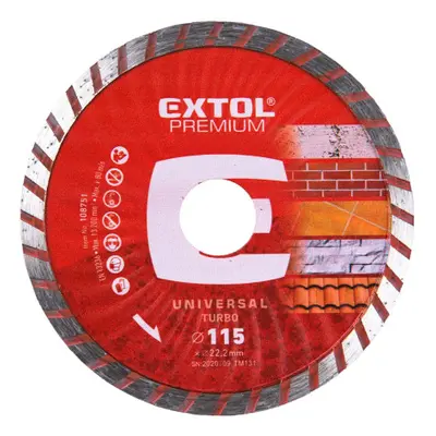 Extol Premium 108751 kotouč diamantový řezný turbo, 115x22,2 mm