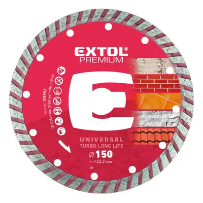 Extol Premium 108953 kotouč diamantový řezný turbo Long Life 150x22,2 mm