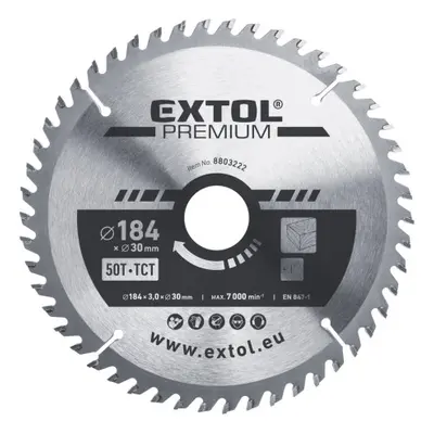 Extol Premium 8803222 kotouč pilový s SK plátky 184x2,2x30 mm, 50T