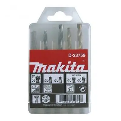 Makita D-23759 sada vrtáků šestihran 1/4 5ks