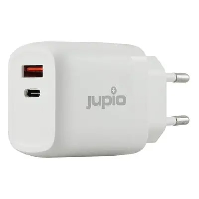 Adaptér Jupio Dual USB GaN Charger 30W - zásuvka/USB + USB-C