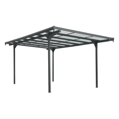 Hliníková pergola LANITPLAST ALU 53 antracit + bronz PC LG4121