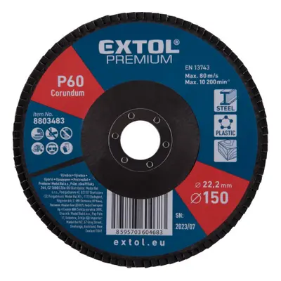 Extol Premium 8803483 kotouč lamelový šikmý korundový, O150mm, P60