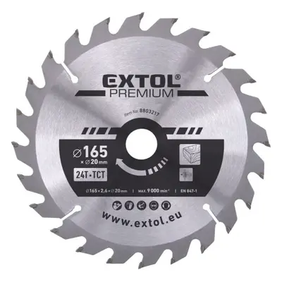 Extol Premium 8803217 kotouč pilový s SK plátky 165x2,0x20 mm