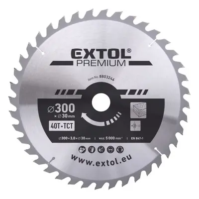 Extol Premium 8803246 kotouč pilový s SK plátky 300x2,2x30 mm, 40T