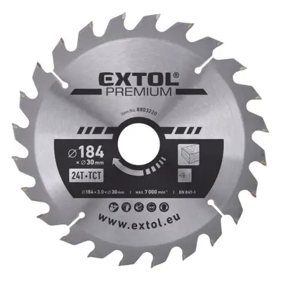 Extol Premium 8803220 kotouč pilový s SK plátky 184x2,2x30 mm, 24T