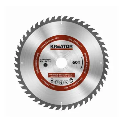 Kreator KRT020505 - Pilový kotouč univerzální 254mm, 60T