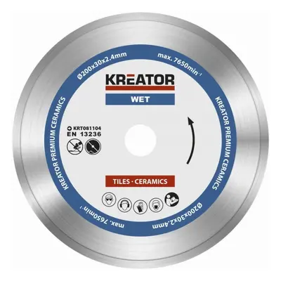 Kreator KRT081104 - Diamantový kotouč celoobvodový 200mm PREMIUM