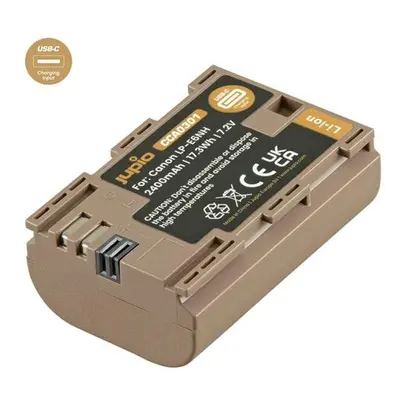 Baterie Jupio LP-E6NH *ULTRA C* 2400mAh s USB-C vstupem pro nabíjení