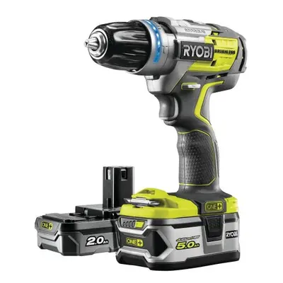 Ryobi R18PDBL-252S bezkomutátorová příklepová vrtačka + 1x 2Ah + 1x 5Ah baterie + nabíječka ONE+