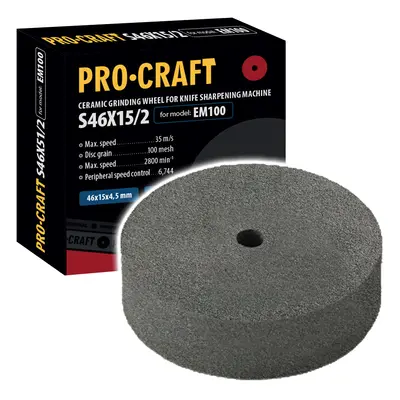 Procraft S46X15/2 brusný kotouč pro brousku na nože EM100