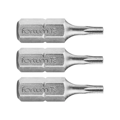 Fortum 4741408 hrot TORX, sada 3ks, T 8x25mm, S2