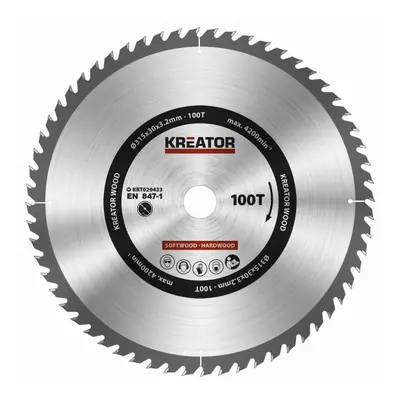 Kreator KRT020433 - Pilový kotouč na dřevo 315mm, 100T