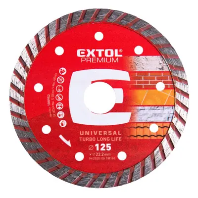 Extol Premium 108952 kotouč diamantový řezný turbo Long Life 125x22,2 mm