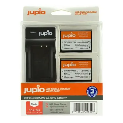 Set Jupio 2x LP-E10 + USB nabíječka