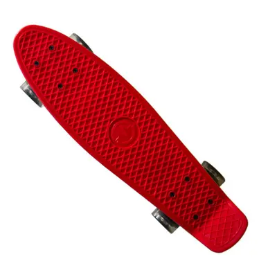 Plastik Penny Board MASTER 22" se svítícími kolečky - červený