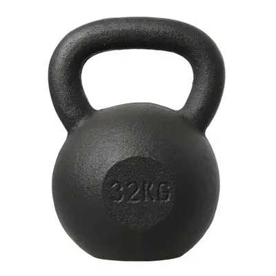 Litinový kettlebell HMS KZG32 32 kg, černý