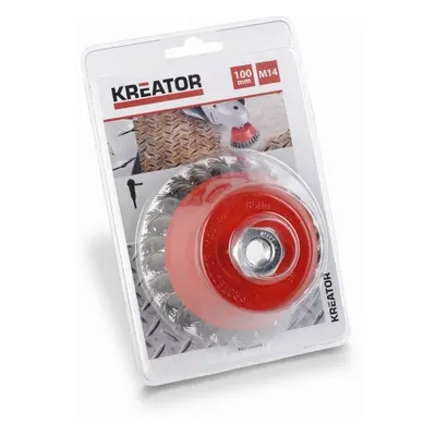 Kreator KRT150205 - Brusný copánková kartáč M14-100 mm