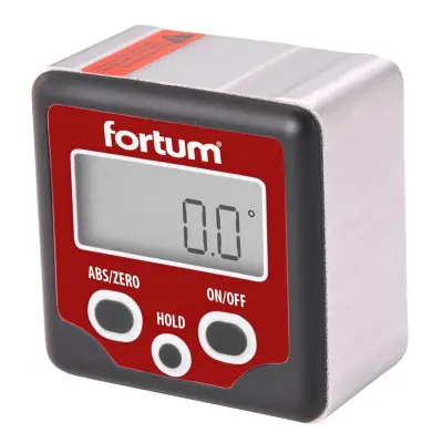 Fortum - sklonoměr digitální, 0°-360°, s magnety