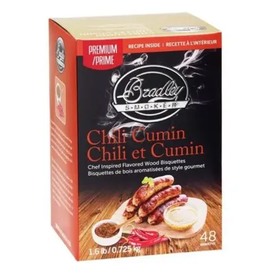 Premium Chili Cumin 48 ks - Brikety udící Bradley Smoker