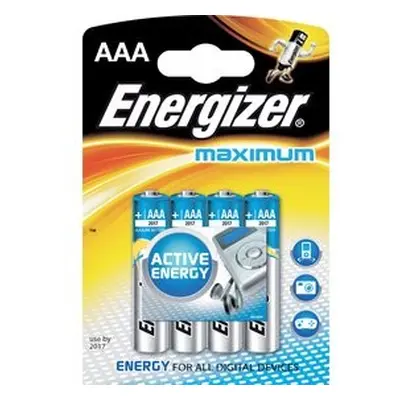 BAT MAXIMUM ALK LR03/4 4xAAA ENERGIZER