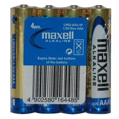 LR03 4S ALK 4x AAA (R03) SHRINK MAXELL