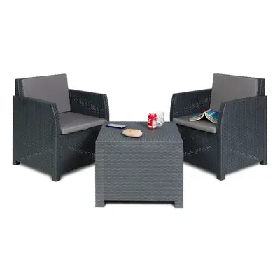 Toomax DIANA 2 SEATER zahradní plastový set - grafit