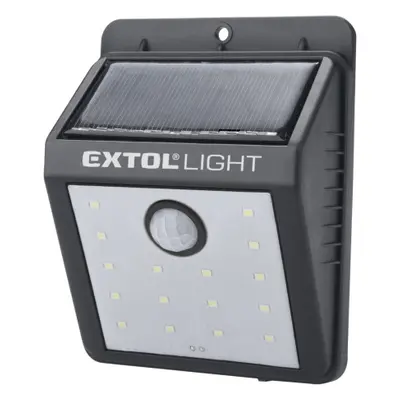 Extol Light 43130 světlo nástěnné s pohybovým čidlem, 120lm, solární nabíjení