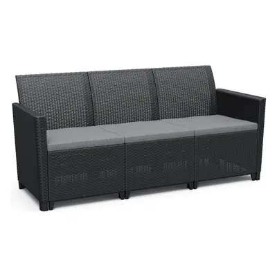 Allibert CLAIRE 3 SEATERS SOFA - grafit